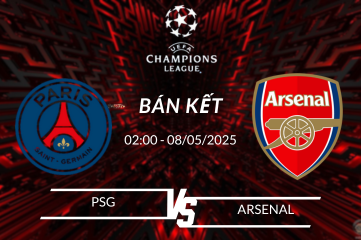 Soi kèo Paris Saint-Germain vs Arsenal vào lúc 02:00 ngày 08/05