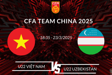 Nhận định soi kèo U22 Việt Nam vs U22 Uzbekistan lúc 18h35 ngày 23/03 CFA Team China 2025